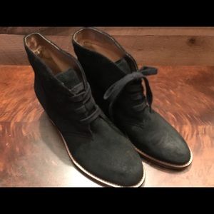 Biala black suede desert boots